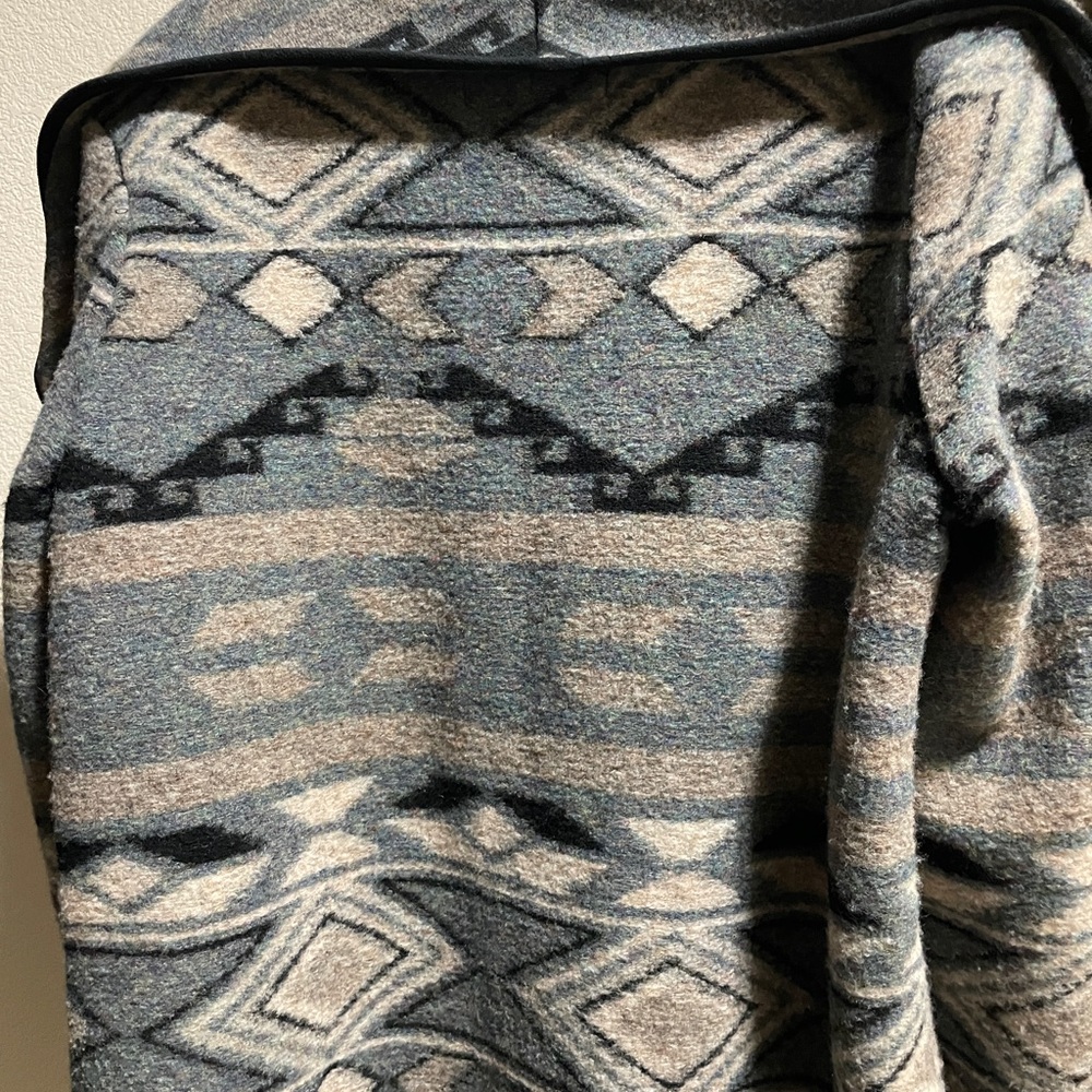 Geometric Patterned Open Front Jacket - image 3